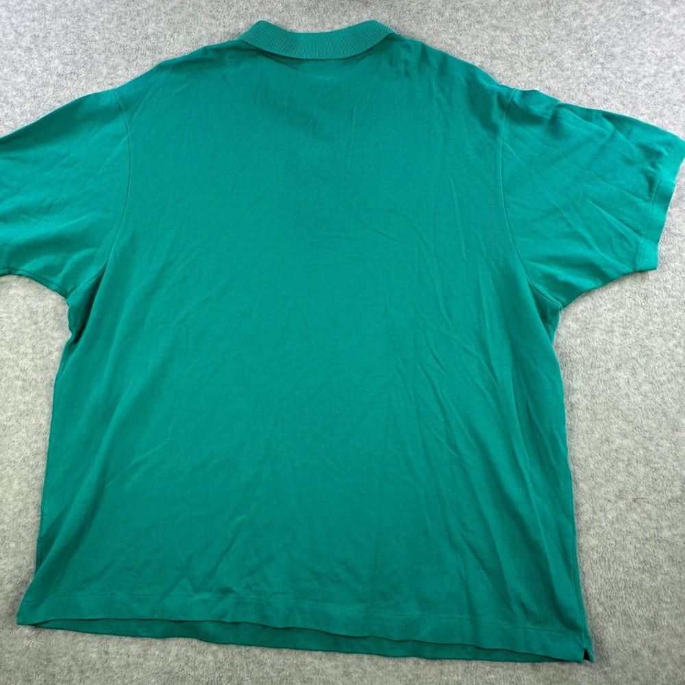 Lacoste Dayton Flyers Basketball Polo Shirt Mens 9 4XL Teal Green Pique Cotton - Picture 9 of 9